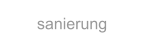 sanierung
