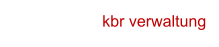 kbr verwaltung