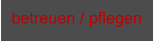 betreuen / pflegen